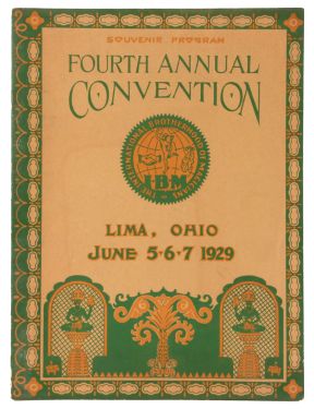 Fourth Annual I. B. M. Convention Souvenir Program