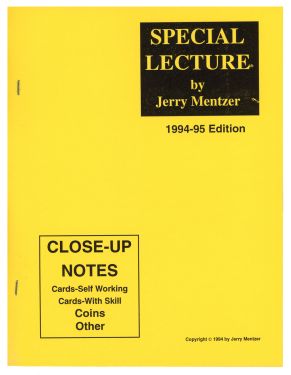 Special Lecture: Close-Up Notes