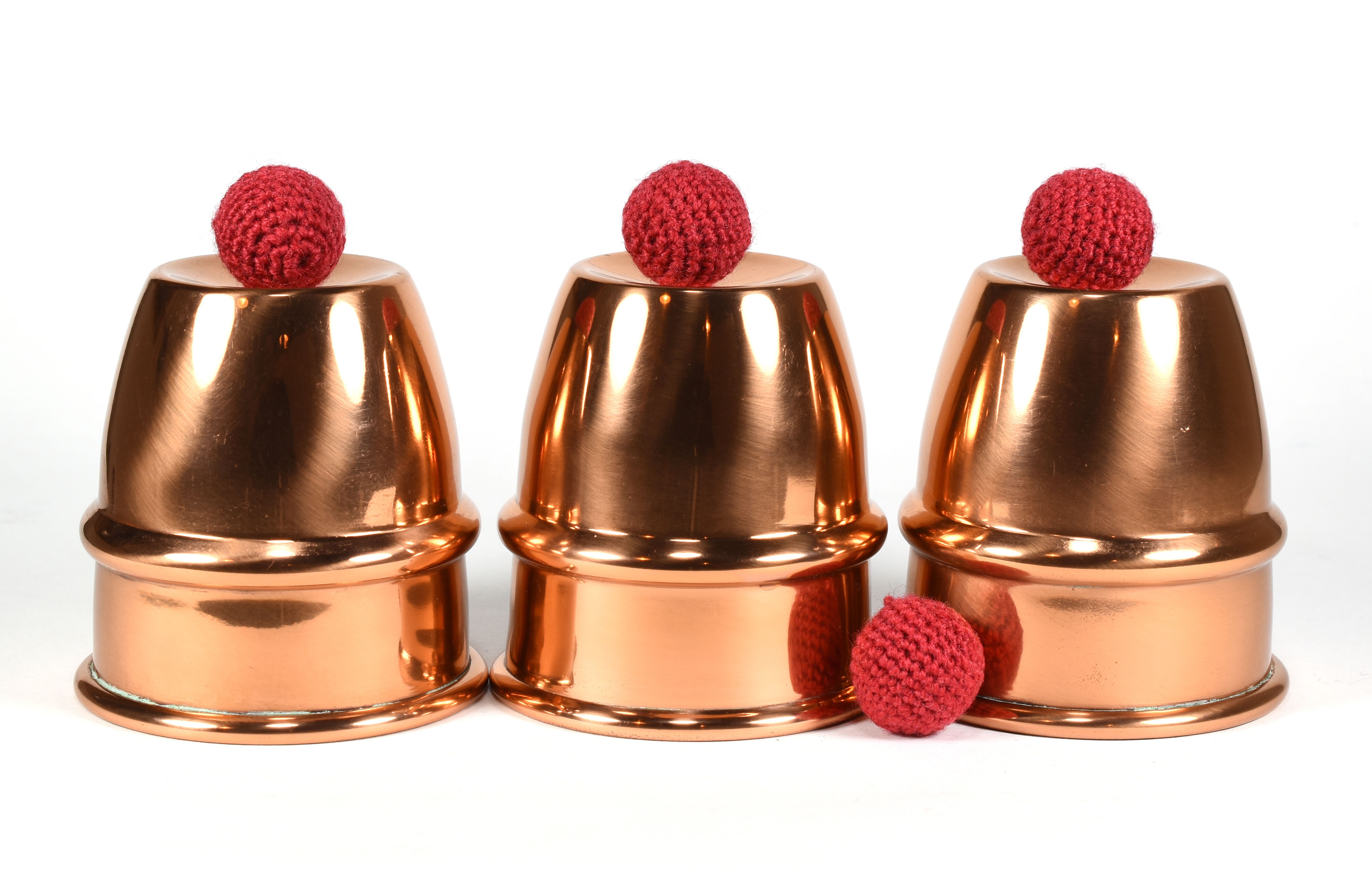 Copper Cups and Balls Quicker than the Eye