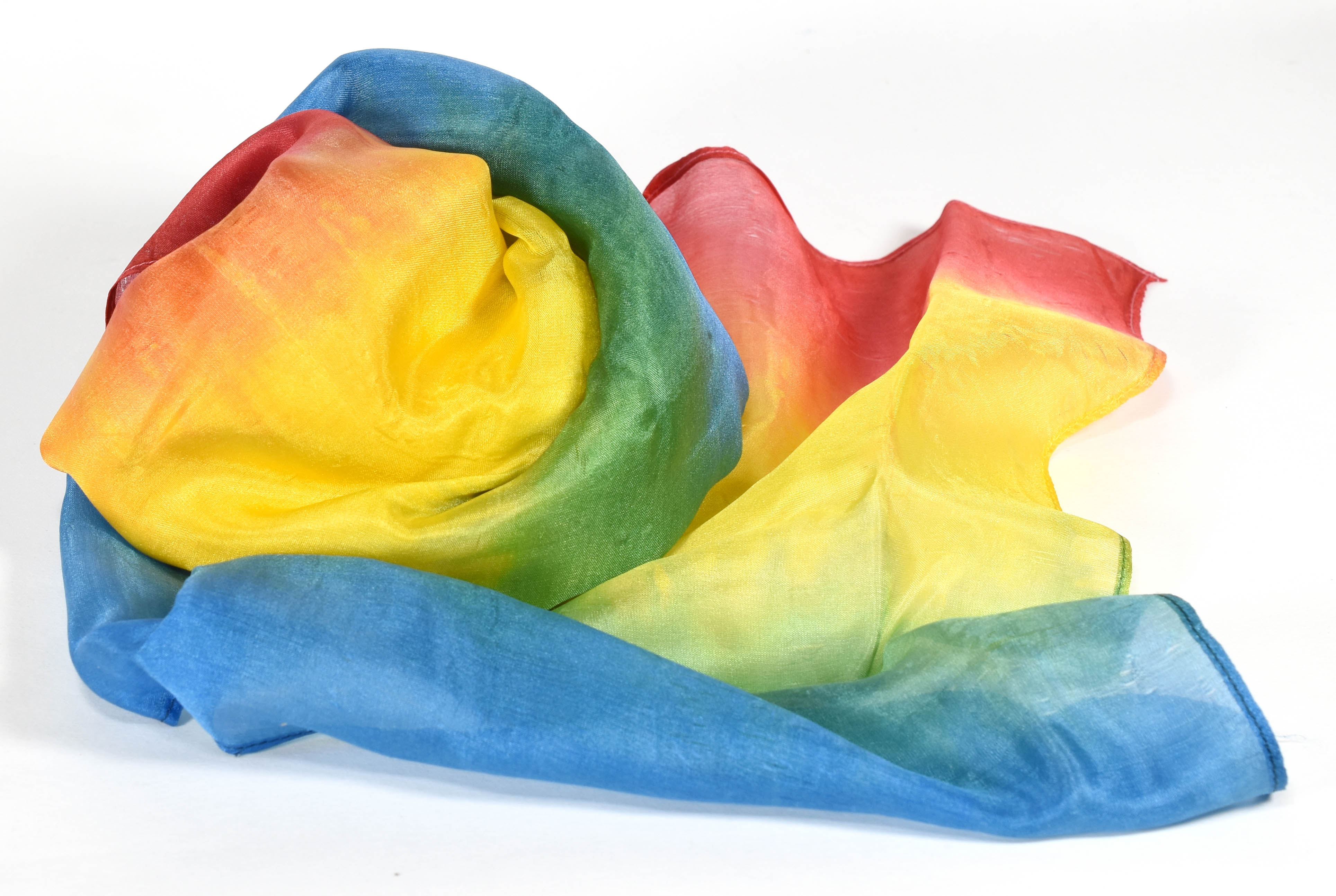 Rainbow TieDye Silk Streamer Quicker than the Eye