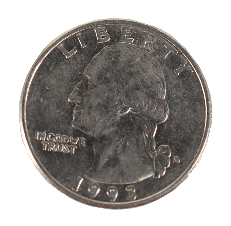 Shell Quarter Coin Quicker than the Eye