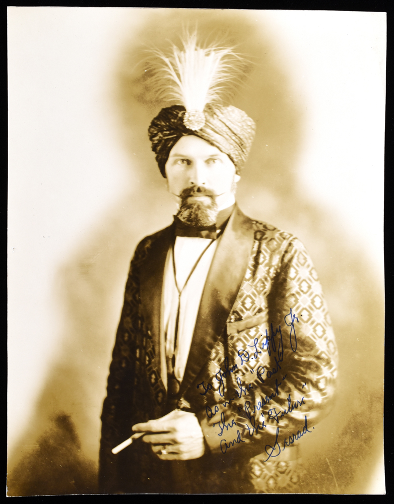 Sesrad (Edward Saint) Signed and Inscribed Portrait Quicker than the Eye