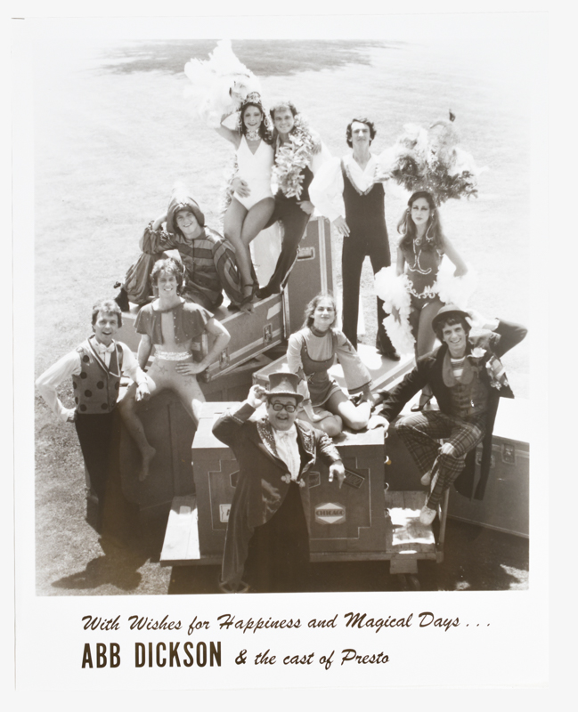 Photograph of ABB Dickson and the Cast of Presto Quicker than the Eye