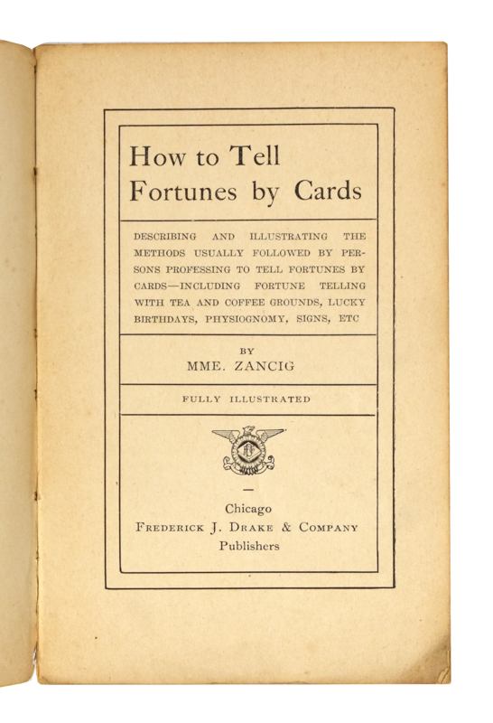 How to Tell Fortunes by Cards Quicker than the Eye