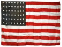 Two 48-Star American Flag Silks
