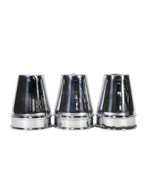 Copper Cups with Painted Interior