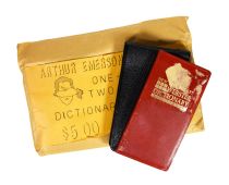 Arthur Emerson's One-Man Two-Person Dictionary Test