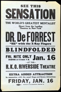 Dr. DeForrest Handbill