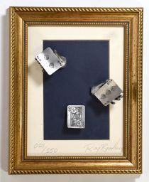Three-card Monte Sculpture