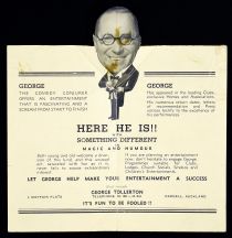 George, Here He Is!! Booking Advert