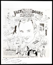 Jack Chalk Danks Advert, Signed and Inscribed