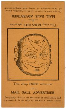 Optical Illusion Advertising Card