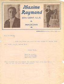 Maurice Chavin Letter to [Woulffe]