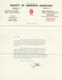 John Booth TLS to Arhur (Art) Anderson