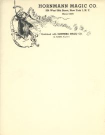 Hornmann Magic Company Letterhead