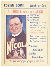 The Great Nicola Folded Advertisement