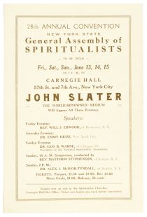 John Slater: Carnegie Hall