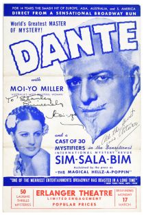 Dante Program, Signed by Moi-Yo Miller