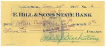 Harry Blackstone Signed Check
