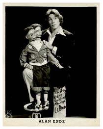Alan Ende Ventriloquist Inscribed and Signed Photograph