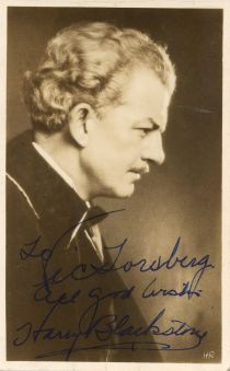 Harry Blackstone Inscribed and Signed Photograph