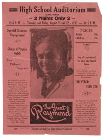 The Great Raymond Texas Show Flyer