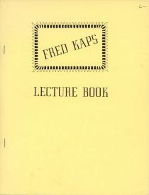 Fred Kaps Lecture Book