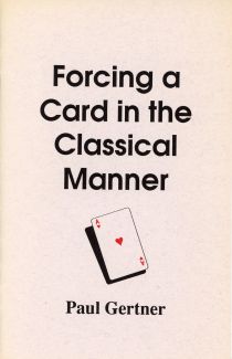 Forcing a Card in the Classical Manner