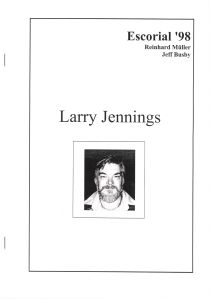 Escorial '98: Larry Jennings