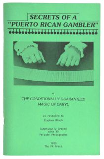 Secrets of a "Puerto Rican Gambler", Inscribed and Signed