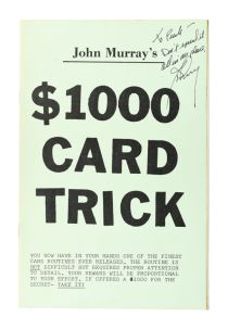 $1000 Card Tricks, Inscribed and Signed