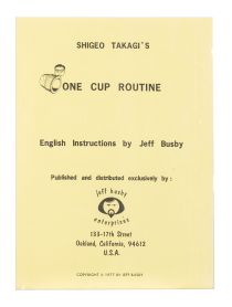Shigeo Takagi's One Cup Routine English Instructions