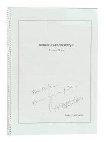 Double-Card Technique, Lecture Notes (Inscribed and Signed)