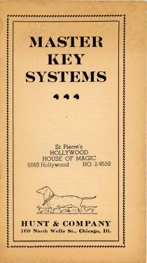 Hunt & Company, Master Key Systems