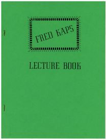 Fred Kaps Lecture Book