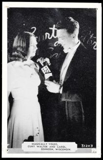 Curt Walter and Carol Postcard