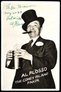 Al Flosso Postcard, Signed