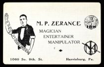 M.P. Zerance Throw-Out Card