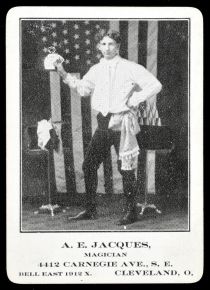A. E. Jacques, Magician Throw-Out Card