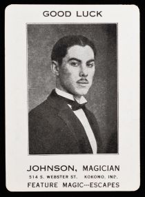 Johnson, Magician, Good Luck Card