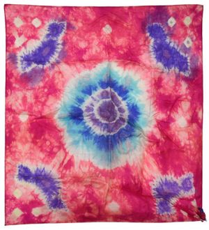 Two Small Tie-Dye Silks