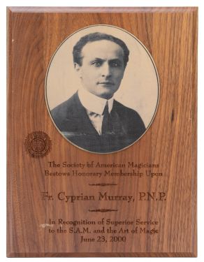 Fr. Cyprian S.A.M. Honorary Membership Plaque