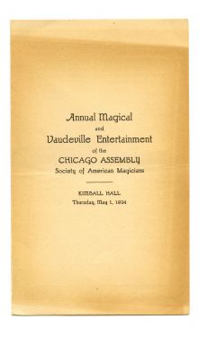 Chicago Assembly of American Magicians Program