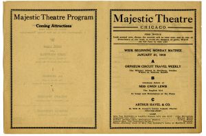 Majestic Theatre Program 