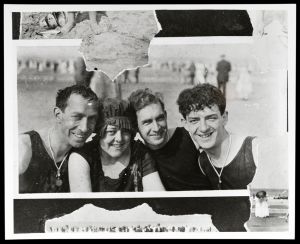 Young Harry Bouton at the Beach