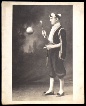 Illusionist and His Floating Ball Photograph