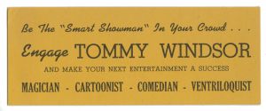 Tommy Windsor Advert