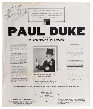Paul Duke Advert, Signed