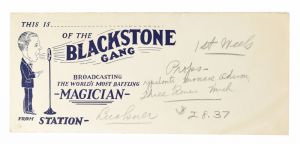 Blackstone Show Receipts