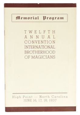 Twelfth Annual Convention, International Brotherhood of Magicians